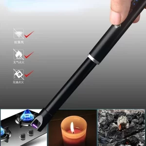 USB Rechargeable Arc Windproof Lighter Kitchen Cooking Igniter Outdoor BBQ Camping Lighter Portable Cigarette Accessories 1